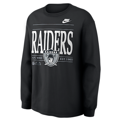 Las Vegas Raiders Rewind Max90 Men's Nike NFL Long-Sleeve T-Shirt
